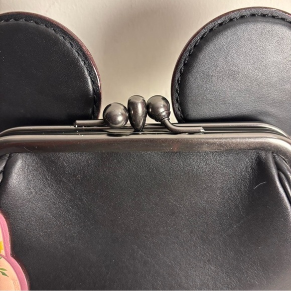 Coach Disney X  Kisslock Wristlet Minnie Mouse Ears Limited Edition - Picture 3 of 8